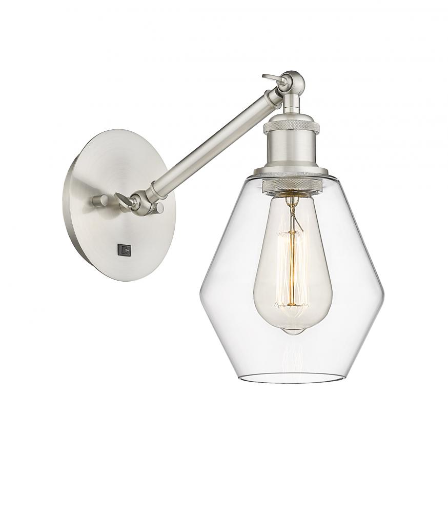 Cindyrella - 1 Light - 6 inch - Brushed Satin Nickel - Adjustable Sconce
