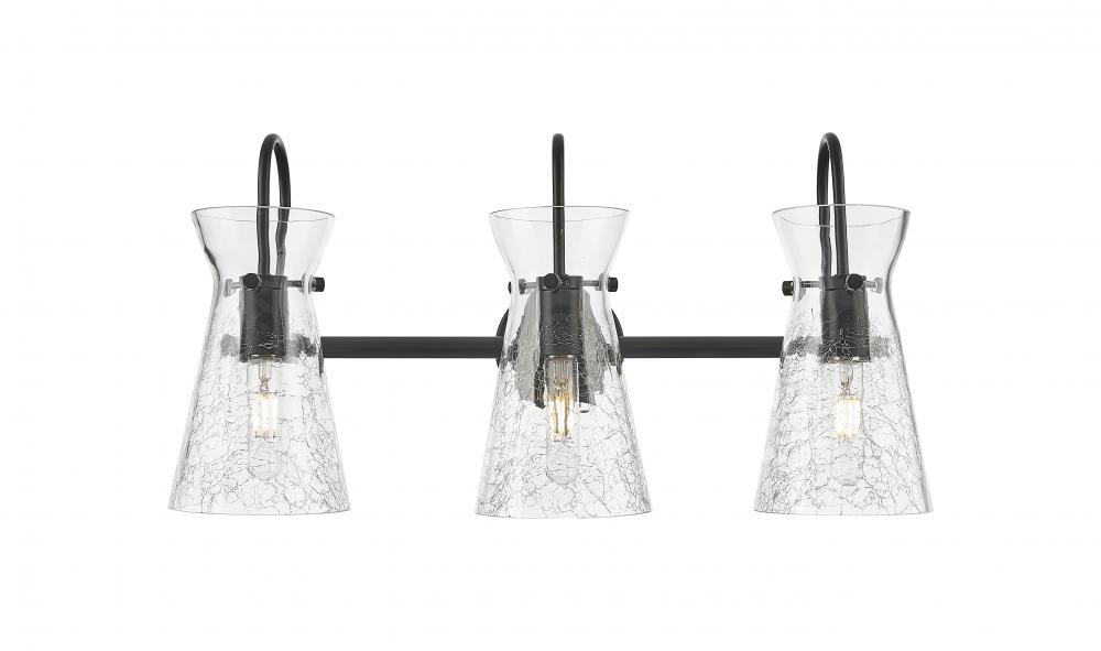 Nichole - 3 Light - 24 inch - Matte Black - Bath Vanity Light