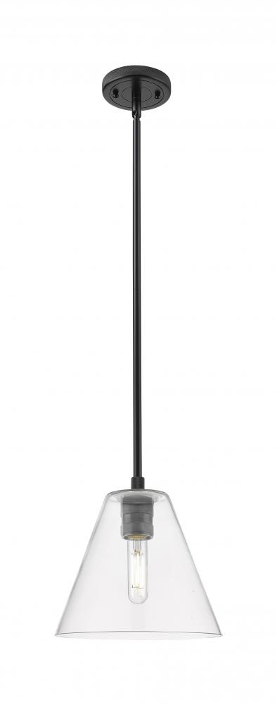 Crown Point - 1 Light - 8 inch - Matte Black - Pendant