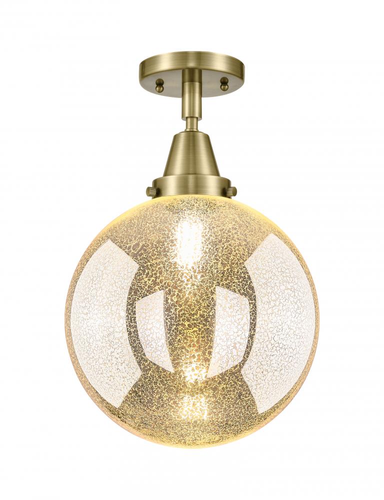 Beacon - 1 Light - 10 inch - Antique Brass - Flush Mount