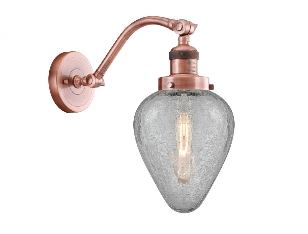 Geneseo - 1 Light - 7 inch - Antique Copper - Adjustable Sconce