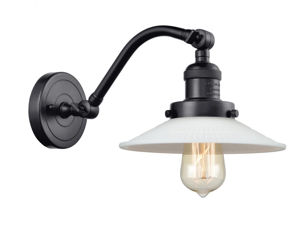 Halophane - 1 Light - 9 inch - Matte Black - Adjustable Sconce
