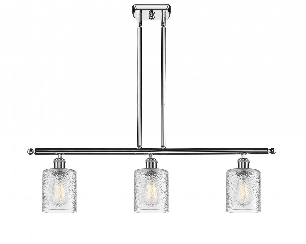 Cobbleskill - 3 Light - 36 inch - Polished Chrome - Cord hung - Island Light