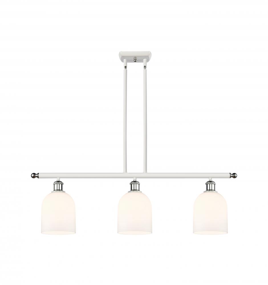 Bella - 3 Light - 36 inch - White Polished Chrome - Cord hung - Island Light