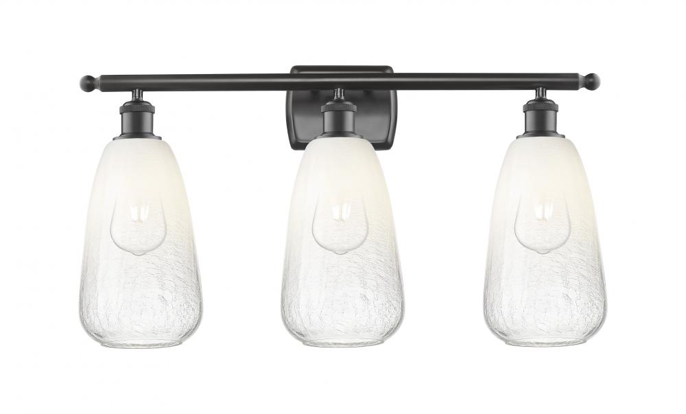 Brookhaven Almond - 3 Light - 26 inch - Oil Rubbed Bronze - Bath Vanity Light