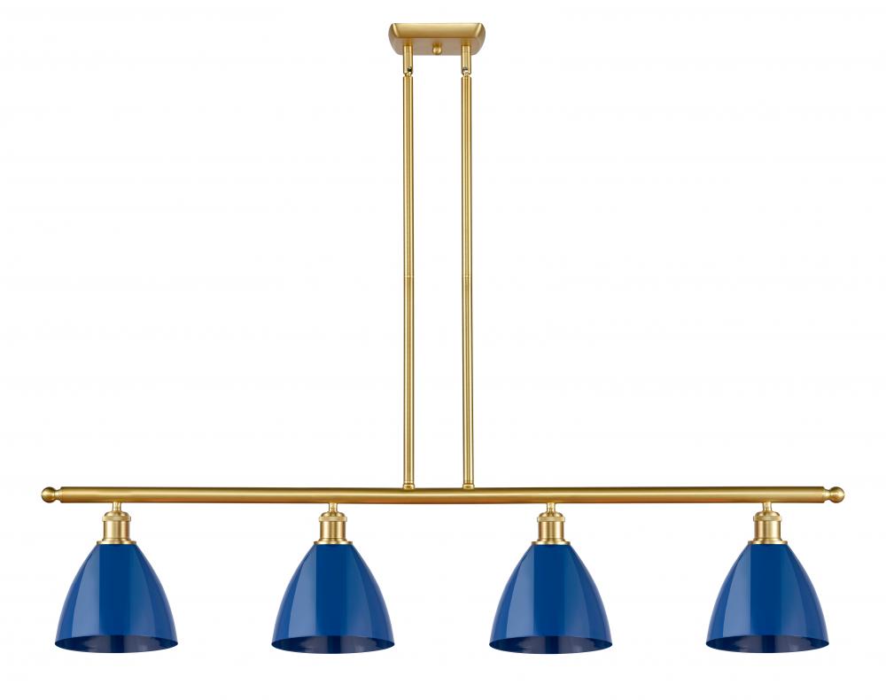 Plymouth - 4 Light - 48 inch - Satin Gold - Cord hung - Island Light