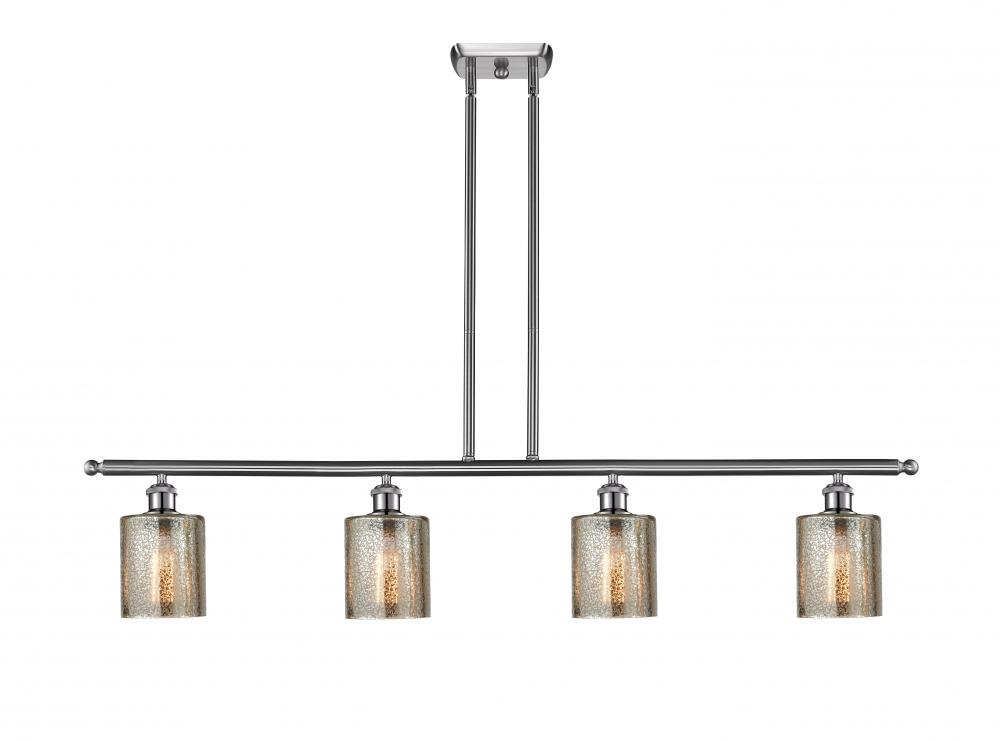 Cobbleskill - 4 Light - 48 inch - Brushed Satin Nickel - Cord hung - Island Light