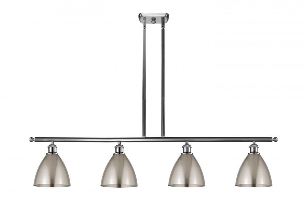 Bristol - 4 Light - 48 inch - Brushed Satin Nickel - Cord hung - Island Light