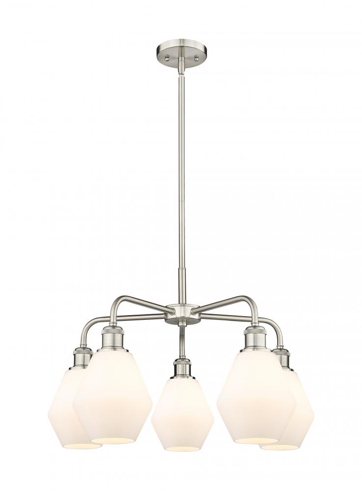 Cindyrella - 5 Light - 24 inch - Satin Nickel - Chandelier