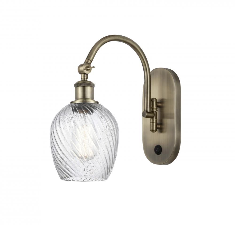 Salina - 1 Light - 6 inch - Antique Brass - Adjustable Swing Arm