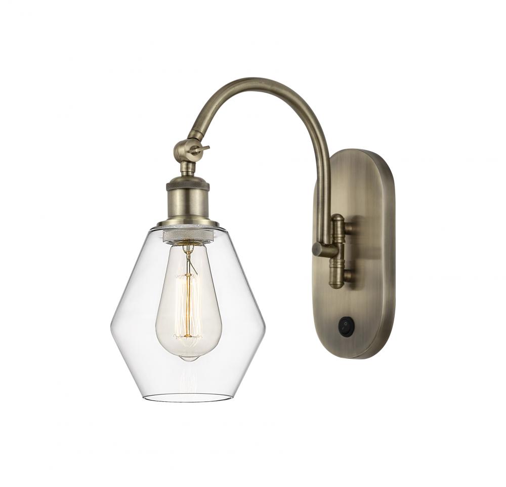 Cindyrella - 1 Light - 6 inch - Antique Brass - Adjustable Swing Arm