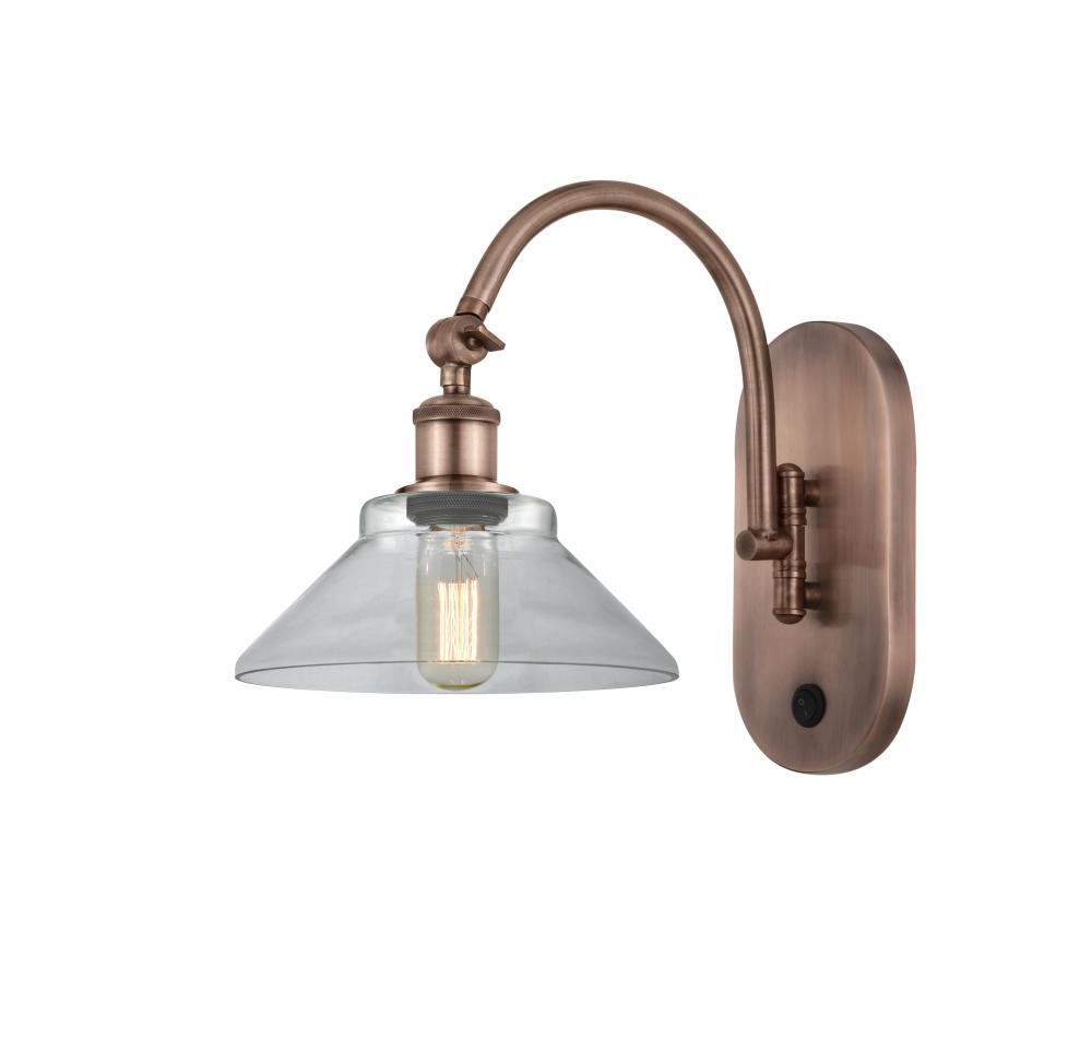 Orwell - 1 Light - 8 inch - Antique Copper - Adjustable Swing Arm