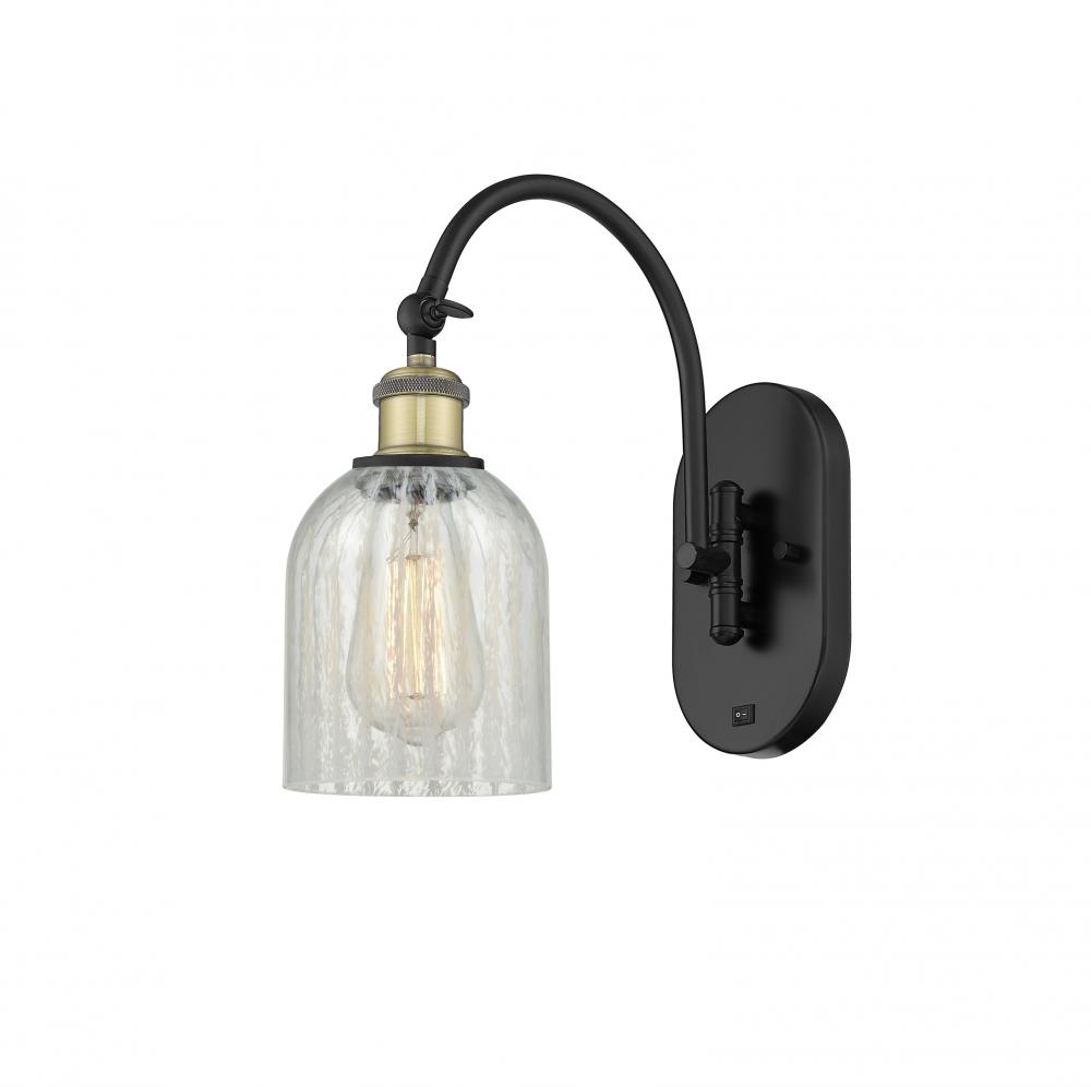 Caledonia - 1 Light - 5 inch - Black Antique Brass - Adjustable Swing Arm