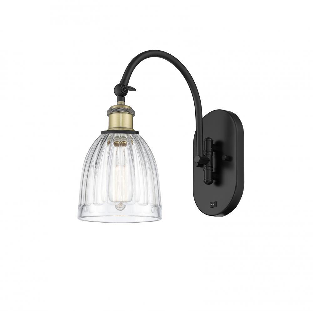 Brookfield - 1 Light - 6 inch - Black Antique Brass - Adjustable Swing Arm