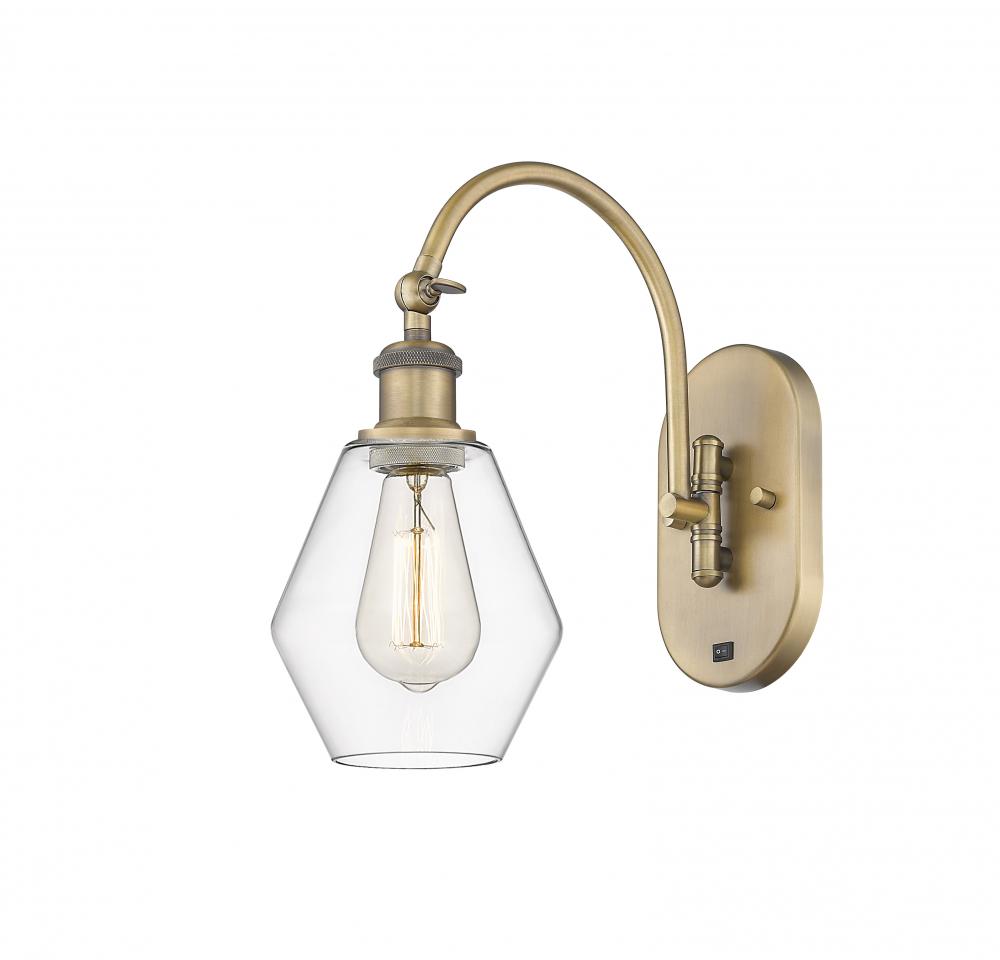 Cindyrella - 1 Light - 6 inch - Brushed Brass - Adjustable Swing Arm