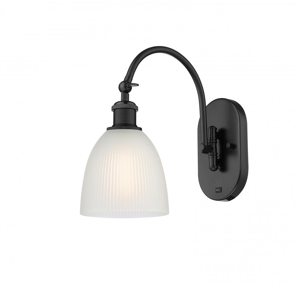 Castile - 1 Light - 6 inch - Matte Black - Adjustable Swing Arm