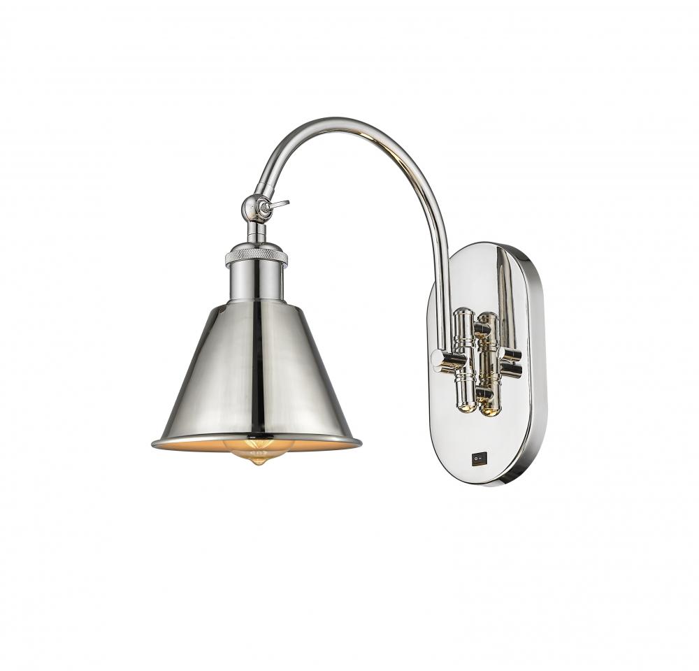 Smithfield - 1 Light - 7 inch - Polished Nickel - Adjustable Swing Arm
