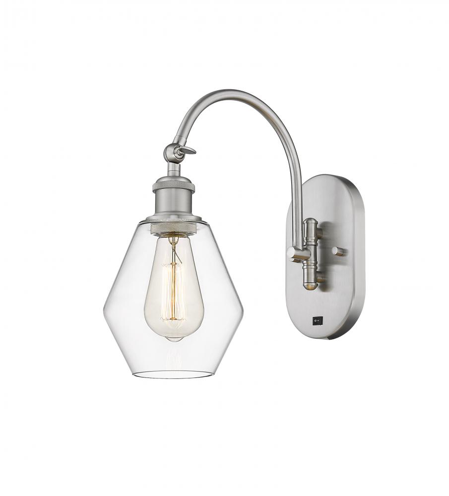 Cindyrella - 1 Light - 6 inch - Brushed Satin Nickel - Adjustable Swing Arm