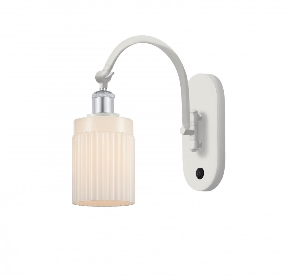 Hadley - 1 Light - 5 inch - White Polished Chrome - Adjustable Swing Arm