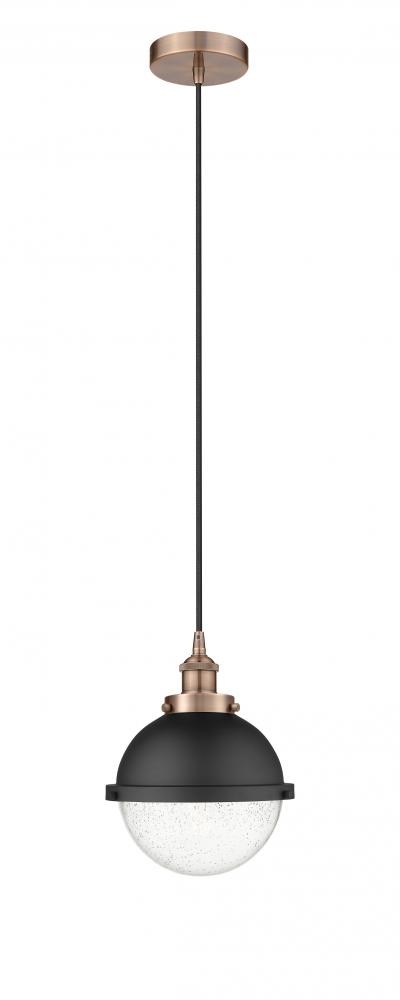 Hampden - 1 Light - 9 inch - Black Antique Brass - Cord hung - Mini Pendant