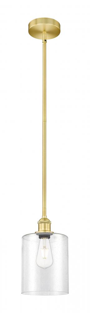 Paladin - 1 Light - 7 inch - Satin Gold - Cord hung - Mini Pendant