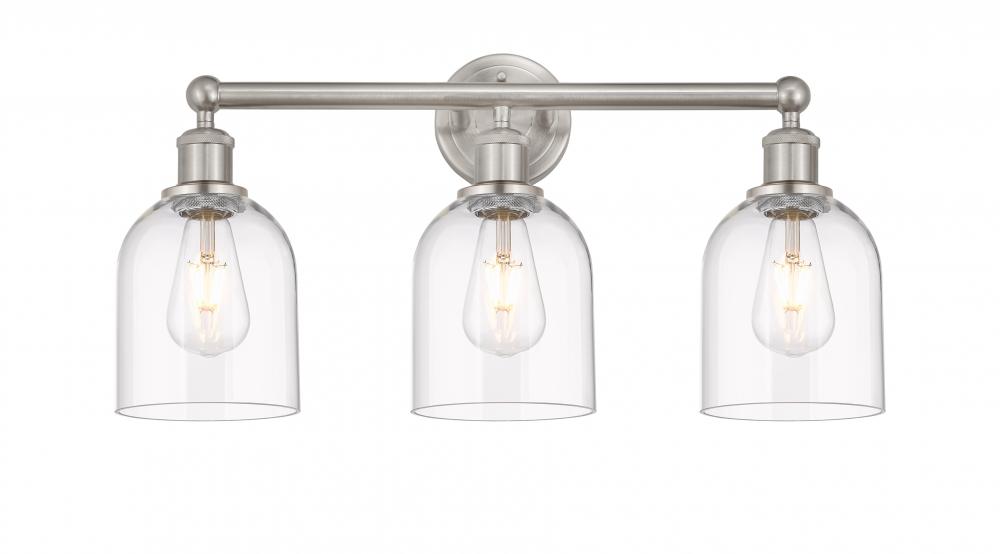 Bella - 3 Light - 24 inch - Brushed Satin Nickel - Bath Vanity Light