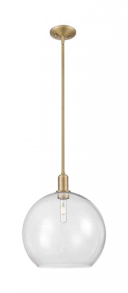 Athens - 1 Light - 14 inch - Brushed Brass - Stem hung - Mini Pendant
