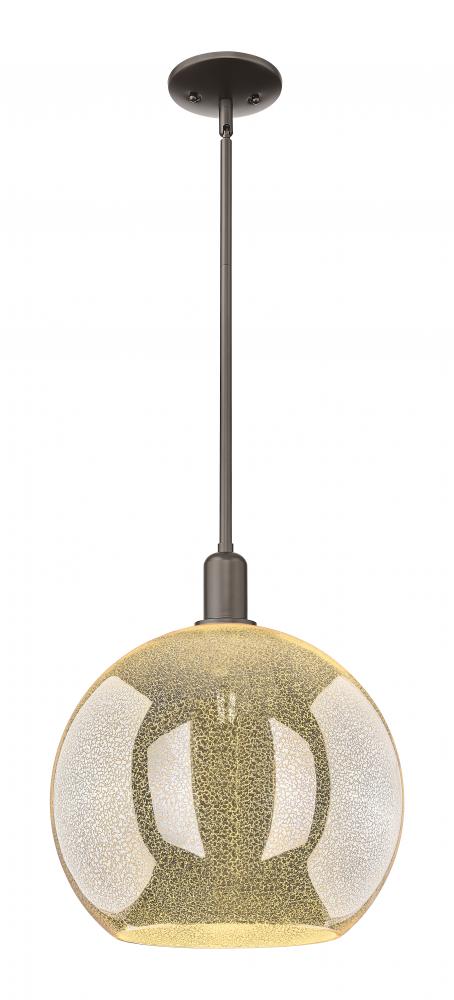 Athens - 1 Light - 14 inch - Oil Rubbed Bronze - Stem hung - Mini Pendant
