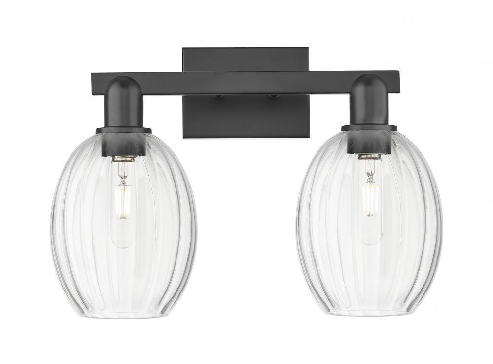 Preston - 2 Light - 16 inch - Matte Black - Bath Vanity Light