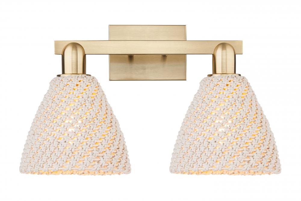 Bristol Natural - 2 Light - 16 inch - Champagne Bronze - Bath Vanity Light
