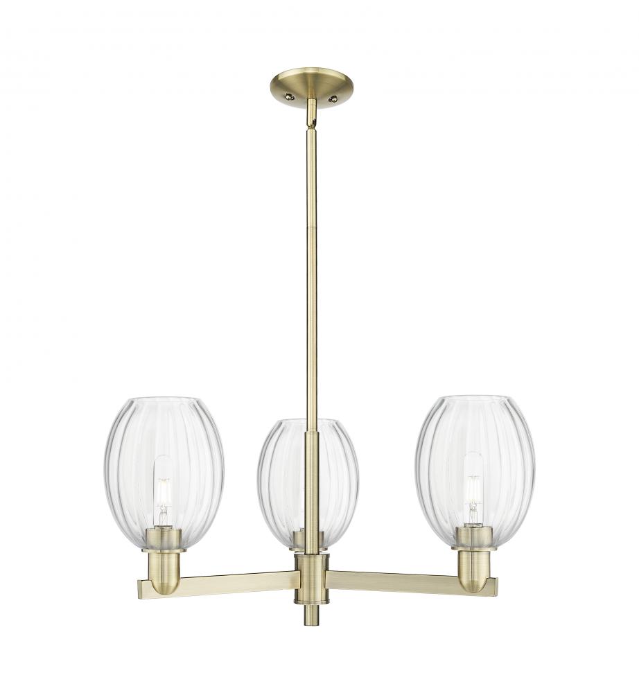 Preston - 3 Light - 18 inch - Satin Gold - Flush Mount