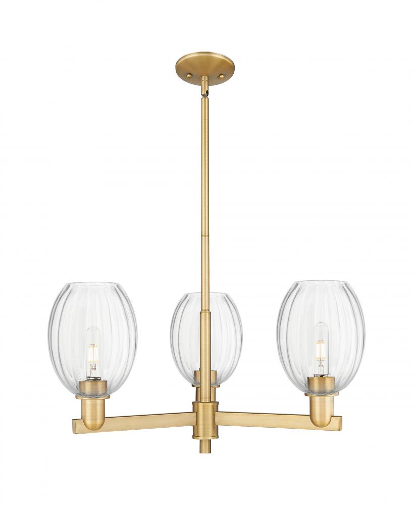 Preston - 3 Light - 18 inch - Brushed Brass - Flush Mount