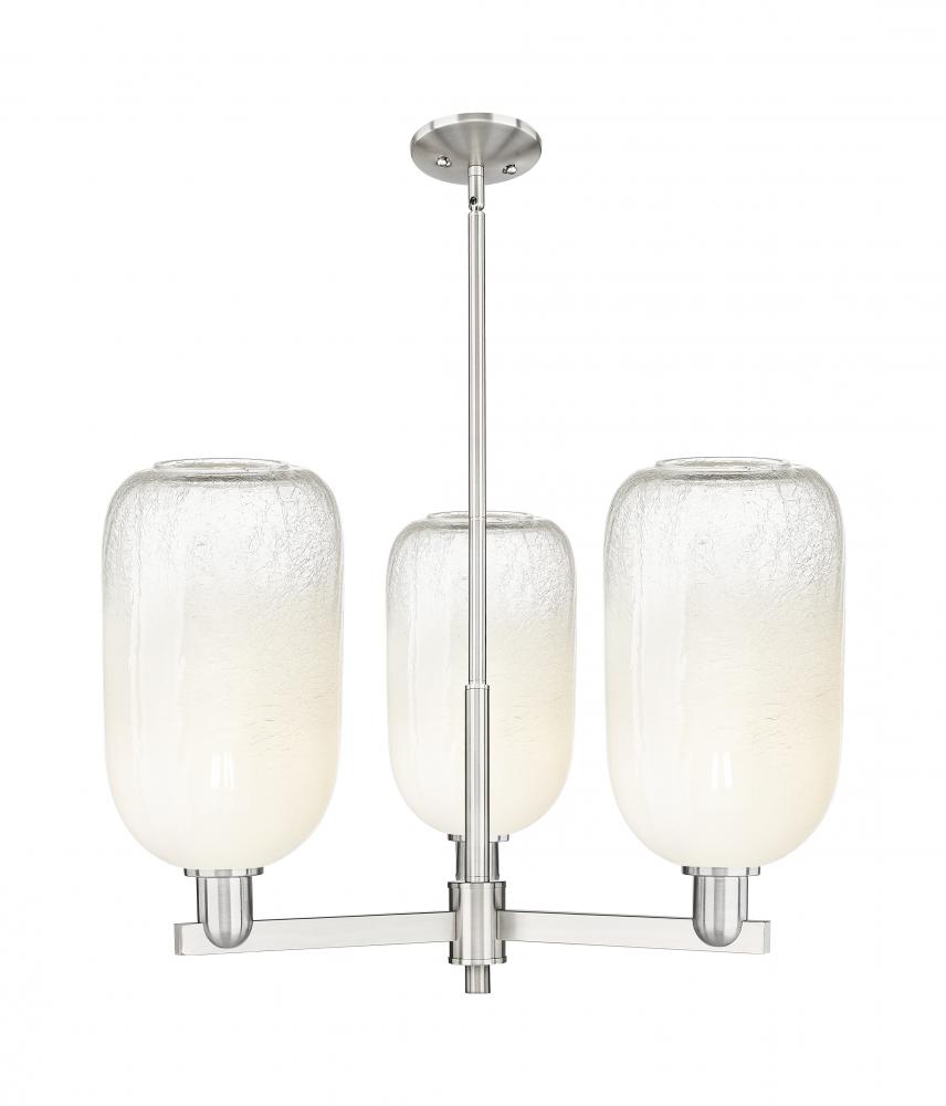 Brookhaven Cloche - 3 Light - 18 inch - Satin Nickel - Flush Mount