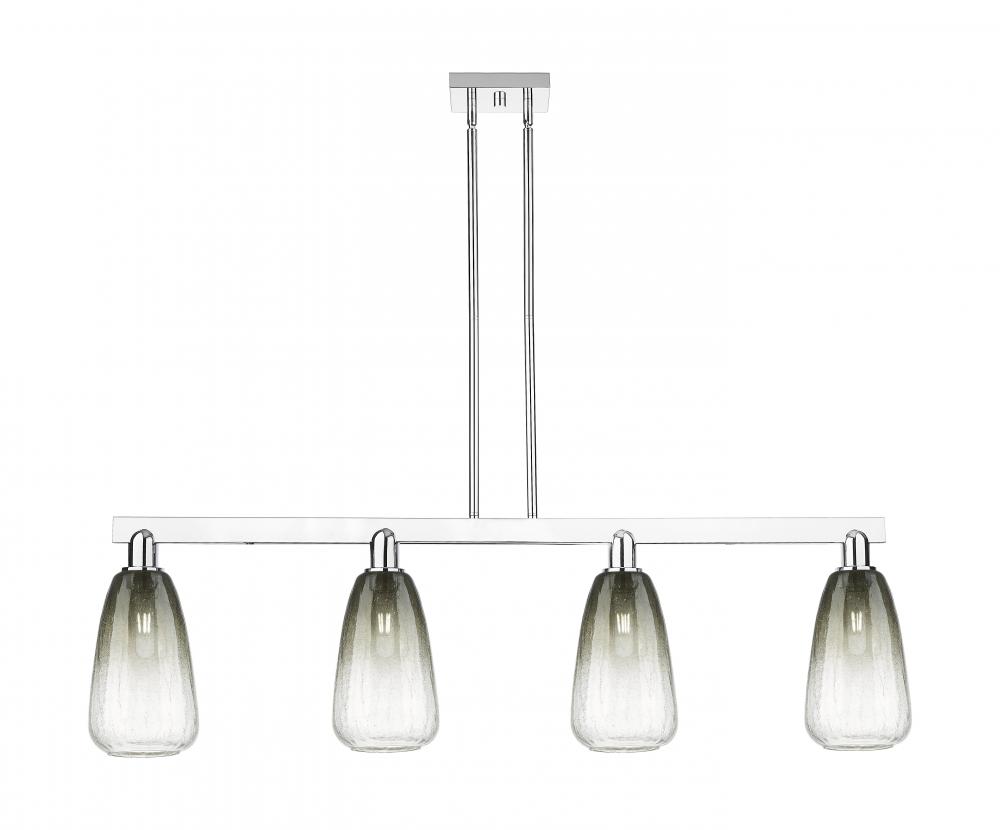 Brookhaven Almond - 4 Light - 48 inch - Polished Chrome - Cord hung - Island Light