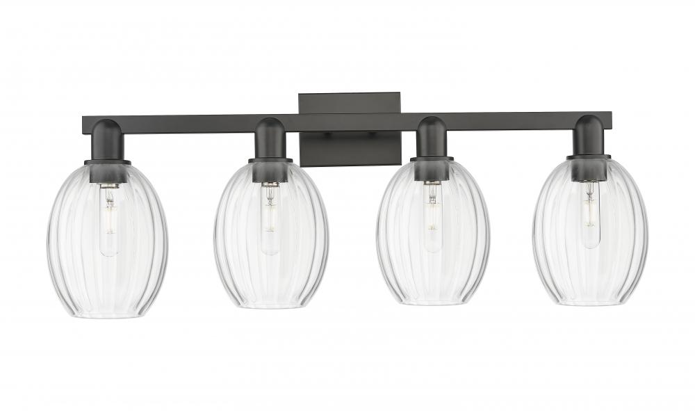 Preston - 4 Light - 36 inch - Matte Black - Bath Vanity Light
