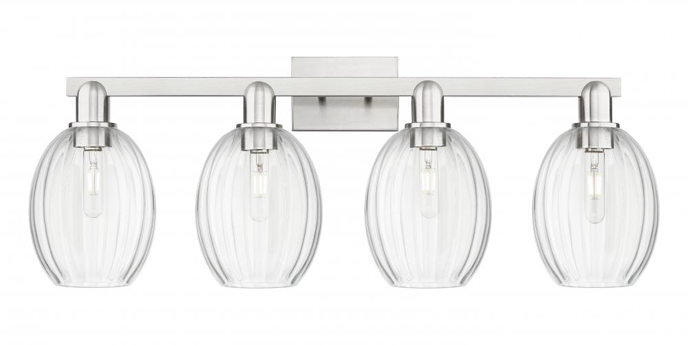 Preston - 4 Light - 36 inch - Brushed Satin Nickel - Bath Vanity Light