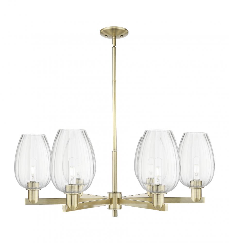 Preston - 6 Light - 24 inch - Black Antique Brass - Chandelier