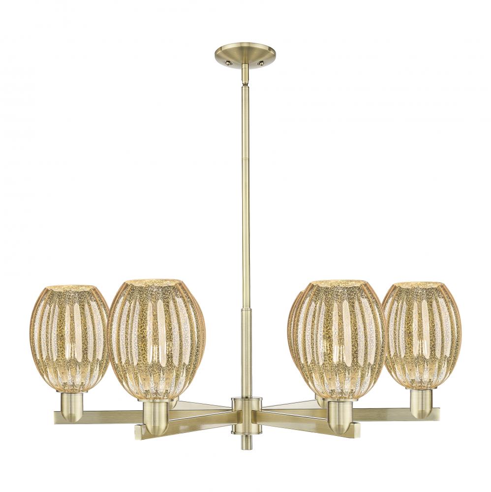 Preston - 6 Light - 24 inch - Black Antique Brass - Chandelier