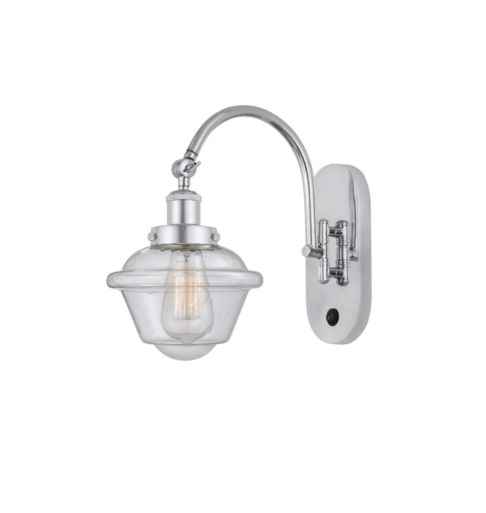 Oxford - 1 Light - 8 inch - Polished Chrome - Adjustable Swing Arm