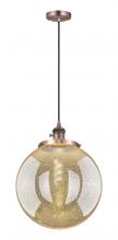 Innovations Lighting 201CSW-AC-G208-14 - Beacon - 1 Light - 14 inch - Antique Copper - Cord hung - Mini Pendant