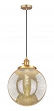 Innovations Lighting 201CSW-SG-G208-14 - Beacon - 1 Light - 14 inch - Satin Gold - Cord hung - Mini Pendant