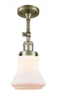 Innovations Lighting 201F-AB-G191 - Bellmont - 1 Light - 6 inch - Antique Brass - Adjustable Semi-Flush Mount
