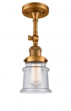Innovations Lighting 201F-BB-G184S - Canton - 1 Light - 5 inch - Brushed Brass - Adjustable Semi-Flush Mount