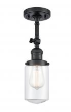 Innovations Lighting 201F-BK-G312 - Dover - 1 Light - 5 inch - Matte Black - Adjustable Semi-Flush Mount
