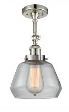 Innovations Lighting 201F-PN-G172-LED - Fulton - 1 Light - 7 inch - Polished Nickel - Adjustable Semi-Flush Mount