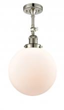 Innovations Lighting 201F-PN-G201-10 - Beacon - 1 Light - 10 inch - Polished Nickel - Adjustable Semi-Flush Mount
