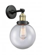 Innovations Lighting 203-BAB-G202-8 - Beacon - 1 Light - 8 inch - Black Antique Brass - Adjustable Sconce