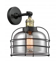 Innovations Lighting 203-BAB-G73-CE-LED - Bell Cage - 1 Light - 9 inch - Black Antique Brass - Adjustable Sconce
