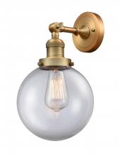 Innovations Lighting 203-BB-G202-8 - Beacon - 1 Light - 8 inch - Brushed Brass - Adjustable Sconce