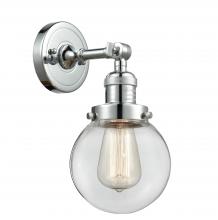 Innovations Lighting 203-PC-G202-6 - Beacon - 1 Light - 6 inch - Polished Chrome - Adjustable Sconce